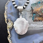 Sterling Silver Southwestern Style Teardrop Banded Agate Decorated Pendant For Women