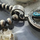 Eva & Linberg Billah Native American Sterling Silver Oval Turquoise Unisex Naja Pendant