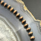 Copper Navajo Pearl Beads 5 mm Necklace Length 20"-24" For Women