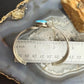 Vintage Native American Sterling Silver Turquoise 3 Banded Bracelet For Women