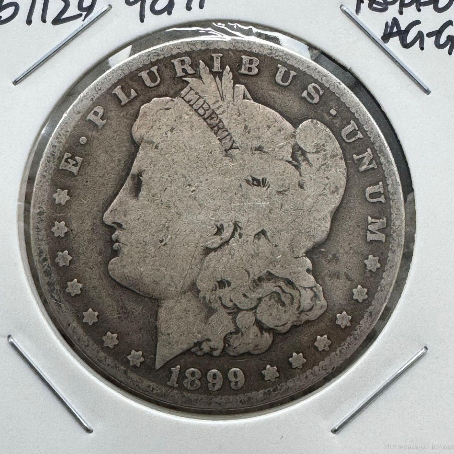 1899-O US 90% Morgan Silver Dollar AG-G #51124-9GH