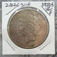 1923-S US 90% Peace Silver Dollar VG-F #20226-3GE