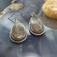 Sterling Silver Southwestern Style Teardrop Royston Turquoise Dangle Earrings For Women