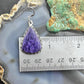 Sterling Silver Southwestern Style Teardrop Charoite Dangle Earrings For Women