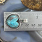 Sterling Silver Southwestern Style Chrysocolla Decorated Heart Pendant For Women