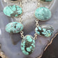 Sterling Silver Southwestern Style Multi Shape Hubai Turquoise 20" Necklace For Women