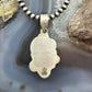 Sterling Silver Southwestern Style Oval Sonora Gold Turquoise Pendant For Women