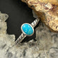 Carolyn Pollack Sterling Silver Oval Small Turquoise Size 8 Ring For Women