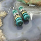 Tommy & Rosita Singer Sterling Silver Turquoise Rounded Beads Dangle Earrings For Women