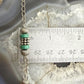 Carolyn Pollack Sterling Silver Turquoise & Spindle Beads 14" Necklace For Women