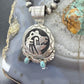 Alonzo Mariano Native American Sterling Silver Overlay Fetish Bear w/Turquoise Unisex Pendant