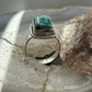 Sterling Silver Southwestern Style Malachite Chrysocolla Bar Ring Size 10 For Women