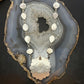 Sterling Silver Southwestern Style Tyrone Turquoise Cluster 18" Necklace For Women
