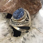 Carolyn Pollack Sterling Silver Oval Druzy Quartz Decorated Ring Size 9.5 For Women