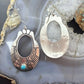 Tommy & Rosita Singer Sterling Silver Dot Turquoise Engraved Dangle Earrings For Women