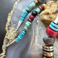 Tommy & Rosita Singer Sterling Turquoise & Multistone Beads 21" Necklace