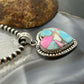 Sterling Silver Southwestern Style Cotton Candy Heart Pendant For Women #5