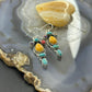 Sterling Silver Southwestern Style Multistone Dangle Earrings For Women #4
