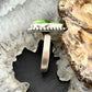 Sterling Silver Southwestern Style Teardrop Sonora Gold Turquoise Adjustable Ring For Women #3