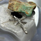 Cheyenne Custer Native American Sterling Silver Tufa Cast Dragonfly Unisex Pendant