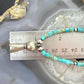 Sterling Silver Turquoise & Navajo Pearl Beads With Squash Blossom Necklace For Women