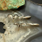 Vintage Sterling Silver Leaf style Fashion Post Earrings For Women