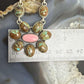 Sterling Silver Southwestern Style Turquoise &Pink Conch Cluster 21" Necklace For Women