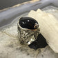 Carolyn Pollack Sterling Silver Large Oval Black Onyx Ring Size 6.5 For Women