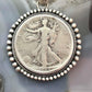 Genuine 90% Silver 1944 US Walking Liberty Half Dollar Decorated Unisex Pendant