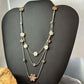 Carolyn Pollack Sterling Silver, Copper, MOP Flower 15"-18" Necklace For Women