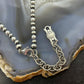 Carolyn Pollack Sterling Silver Decorated Beaded 26"-28" Necklace For Women