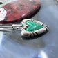 Carolyn Pollack Sterling Silver Heart Green Turquoise Chip Inlay Pendant W/18" Necklace For Women