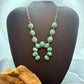 Sterling Silver Southwestern Style Mohave Turquoise Naja Necklace For Women