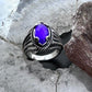 Carolyn Pollack Sterling Silver Faceted Marquise Amethyst Split Shank Size 6 Ring