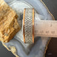 Wylie Secatero Navajo Sterling Silver & Copper Stamped Bracelet For Men #5
