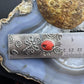 Cordell Pajarito Sterling  Silver Mediterranean Coral Tufa Cast Decorated Unisex Pendant