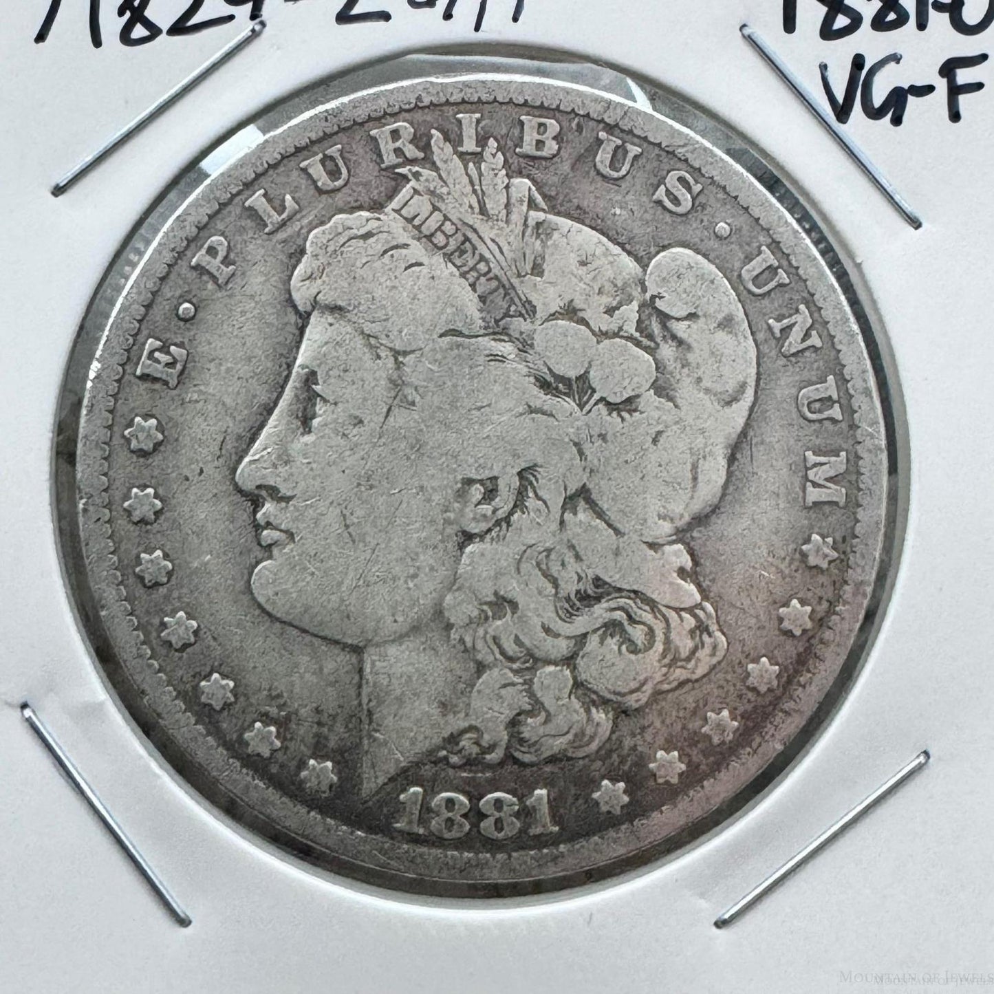 1881-O US 90% Morgan Silver Dollar VG-F #71824-2GH