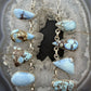 Sterling Silver Southwestern Style Multi Shape Golden Hill Turquoise Necklace For Women