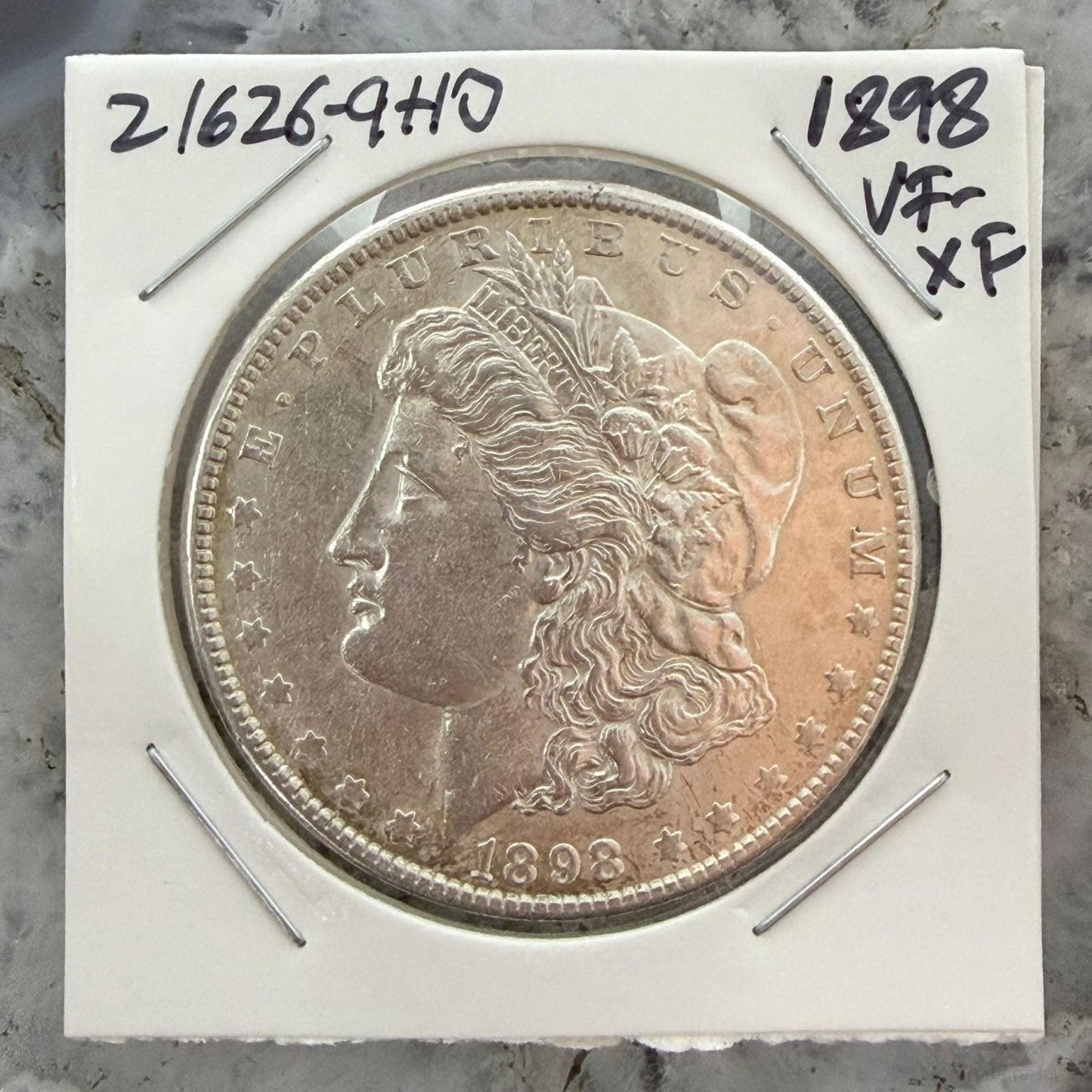 1898 US 90% Morgan Silver Dollar VF-XF #21626-9HO