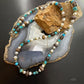 Carolyn Pollack Sterling Silver Multistone Beads 28"-32" Necklace For Women