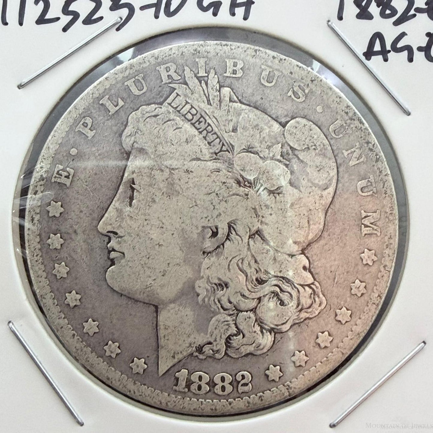 US 1882-O 90% Morgan Silver Dollar AG-G Old Coin #112525-10GH