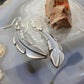 Billy Long Native American Sterling Silver Feather Dangle Earrings For Women