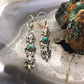 Carolyn Pollack Sterling Silver Turquoise Dot Decorated Dangle Earrings For Women