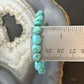 Sterling Silver Natural Turquoise Beads 7.5" Bracelet For Women