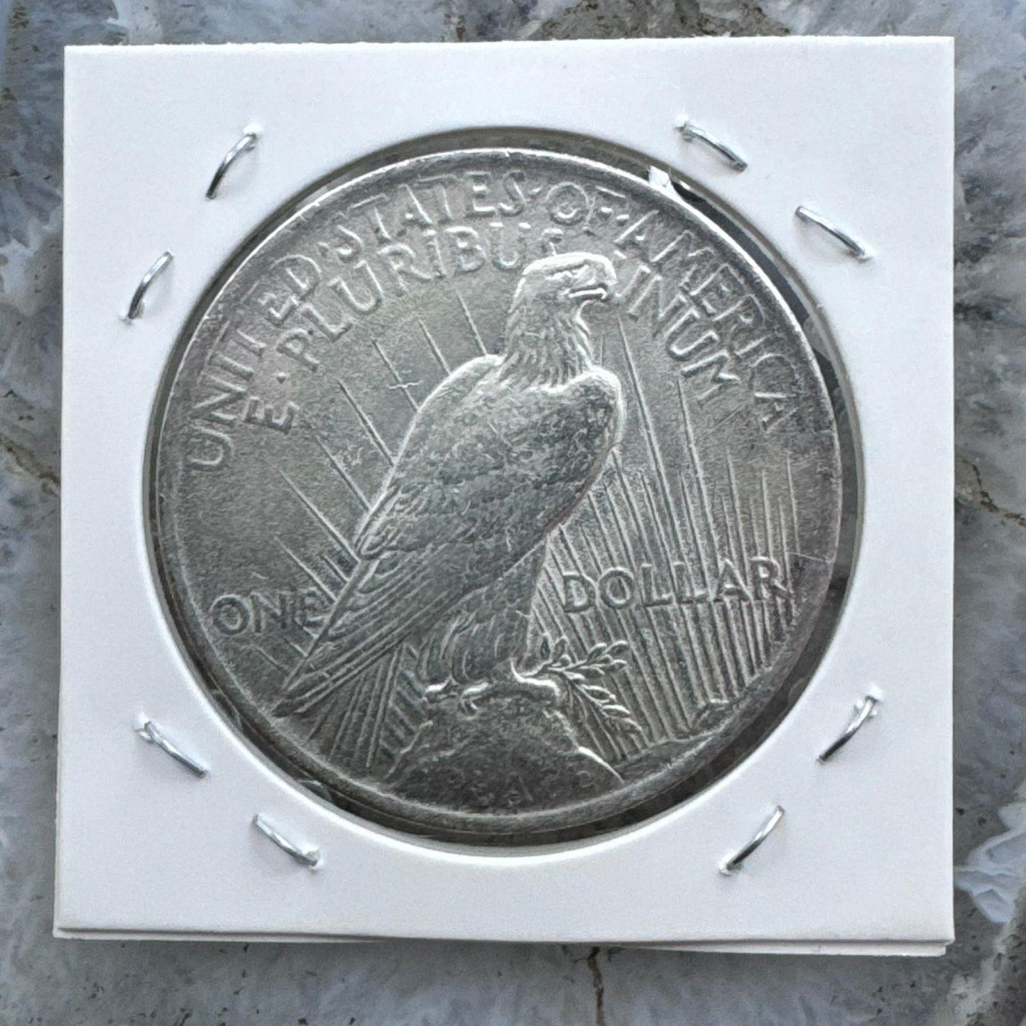 1922 US 90% Peace Silver Dollar F-VF #61325-8OX