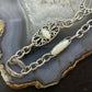 Carolyn Pollack Vintage Sterling Mother Of Pearl Chain Link Necklace For Women