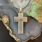 Sterling Silver Overlay Unisex Decorated Cross Pendant