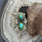 Sterling Silver Southwestern Style 2 Sonora Gold Turquoise Adjustable Ring For Women #4