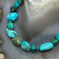 Sterling Silver Natural Turquoise Beads 7" Bracelet For Women