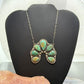 Sterling Silver Southwestern Style Royston Turquoise Naja 24" Necklace For Women